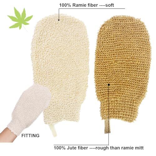 Pphao Bath Gloves For Shower Organic Bath Mitts Washcloths Bath Sponges For Show - Picture 5 of 7