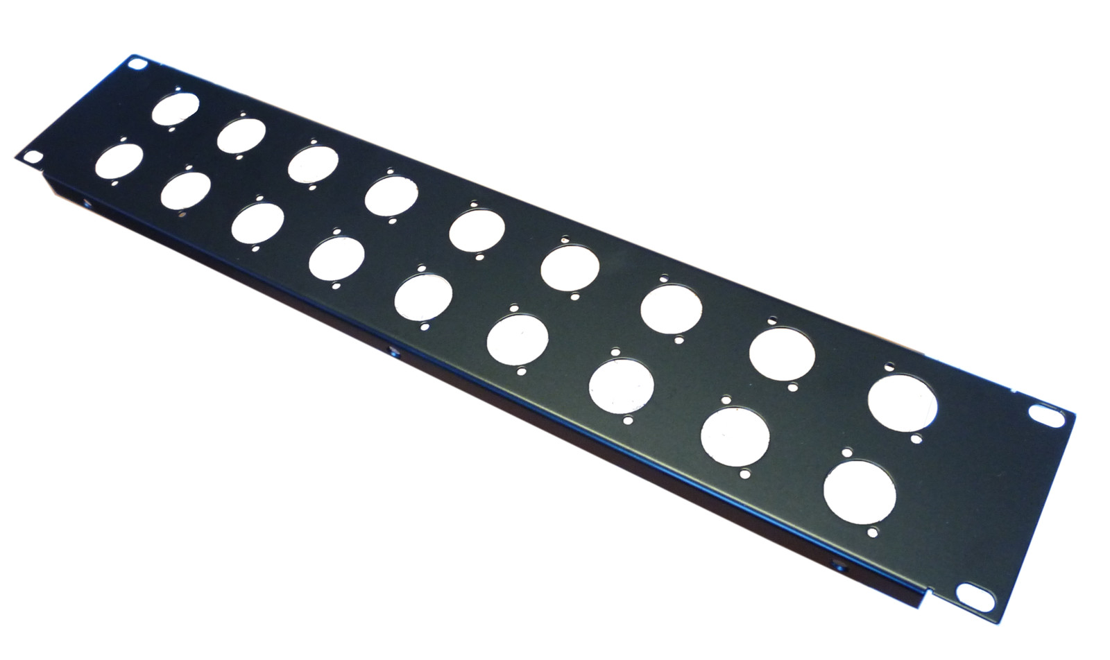 2U Rack Panel 18 XLR Holes Folded 19"" Standard Rack panel