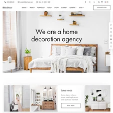 Home Decor Websites Design for Sale with Free VPS Web Hosting