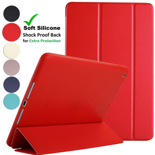 Coque iPad Pro 9,7 A1674 A1673 A1675 silicone souple triple ultra mince housse rouge - Photo 1 sur 118