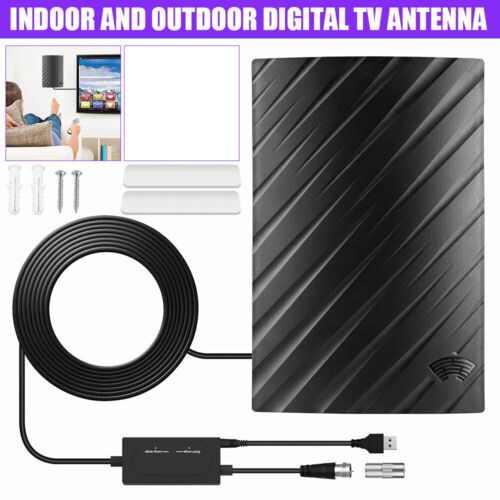 Indoor HD Digital TV Antenna Aerial 1080P 4K 380Miles UK Signal Amplified - Picture 2 of 17