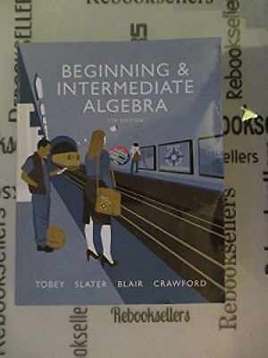 Beginning & Intermediate Algebra - Paperback, by Tobey Jr. John - Acceptable r