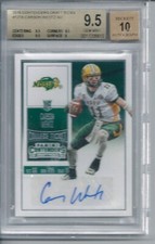 2016 Carson Wentz Contenders Draft Picks Rookie Auto BGS Graded 9.5/10 COLTS