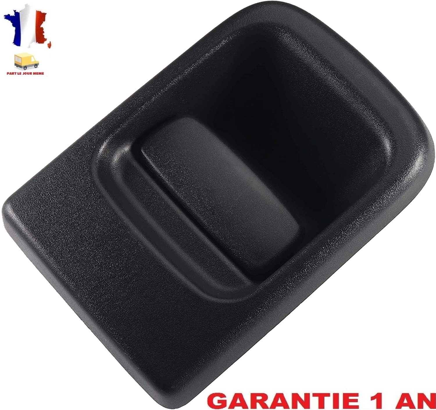 Poignée de porte arrière Master 2 et Movano II extérieure en ABS noir