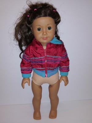 american girl doll brown hair blue eyes no freckles