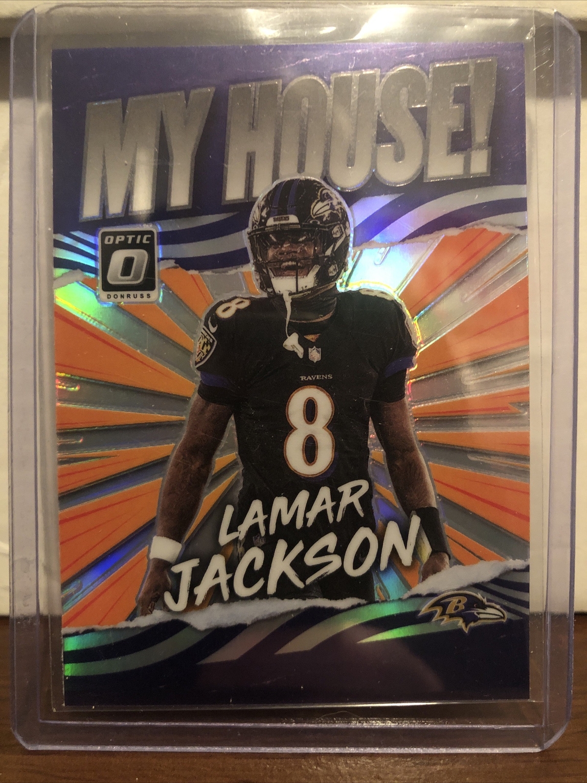 Lamar Jackson MY HOUSE Prizm 2021 Panini Donruss Optic Football #MH-9 NFL Card