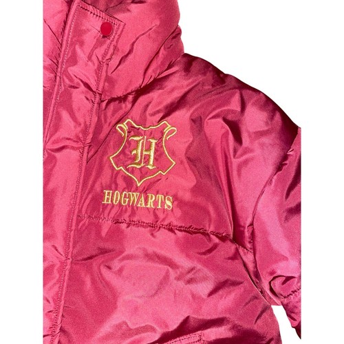 Harry Potter Hogwarts Women's Juniors Officially Licensed Puffer Jacket Coat - Picture 5 of 8