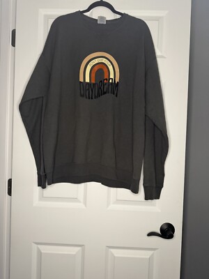 Comfort Wash Don t Quit Your Daydream Crewneck Pullover Sweatshirt Xl Gray Nwt