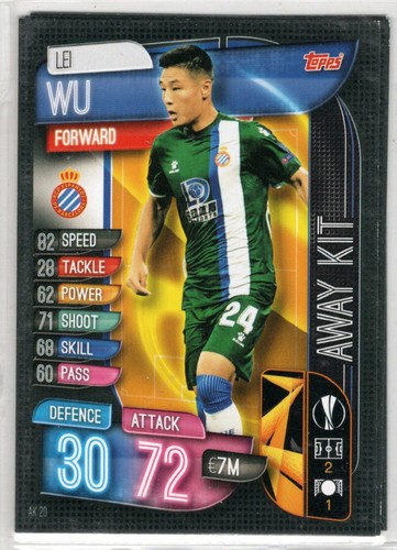 🔥2019-2020 MATCH ATTAX Champions/Europa League ☆ AWAY KIT CARDS ☆🔥 - Picture 2 of 6