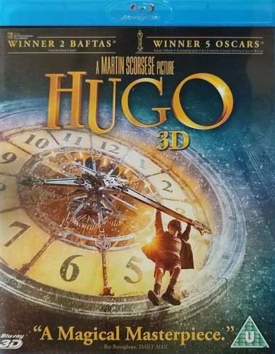 Hugo 3D 2011 Region B Blu Ray.Ben Kingsley/Sacha Baron Cohen/Asa Butterfield. - Picture 1 of 4