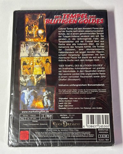 Neu Der Tempel des blutigen Goldes DVD Uncut Ungeschnitten marketing film sealed - Bild 2 von 3