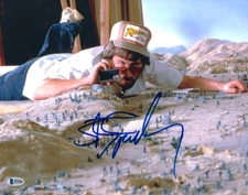 Steven Spielberg Signed Autograph 11x14 Photo Raiders of the Lost Arc w/ BAS COA