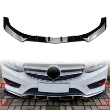 US Front Bumper Lip Spoiler Kit For Benz E Class W212 E200 Sport 13-15 Black