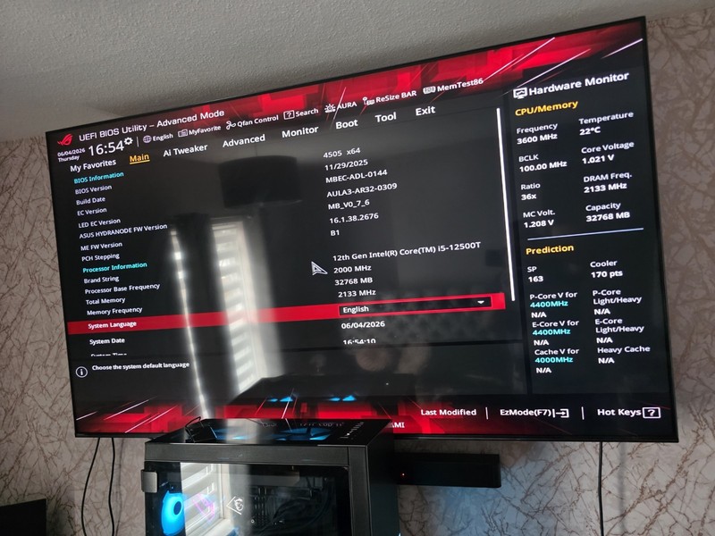 ASUS TUF Gaming ROG Strix Z690-A Gaming Wifi D4 ATX Motherboard Intel Core