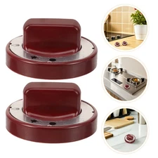 2 Pcs High Temperature Resistant Kitchen Knobs Stove Replacements Gas Range