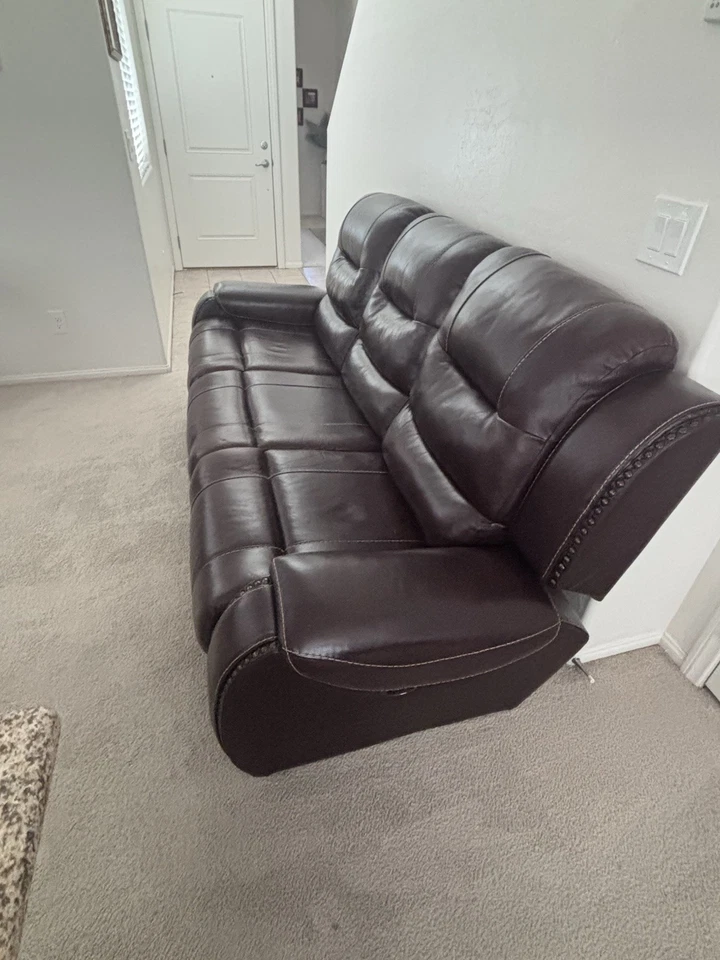 Leather Sofa And Love Seat - Image 3 of 4