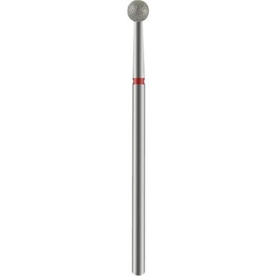 Punta fresa diamantata ''Ball'', tacca rossa, 4 mm Staleks PRO Expert Diamond Nail