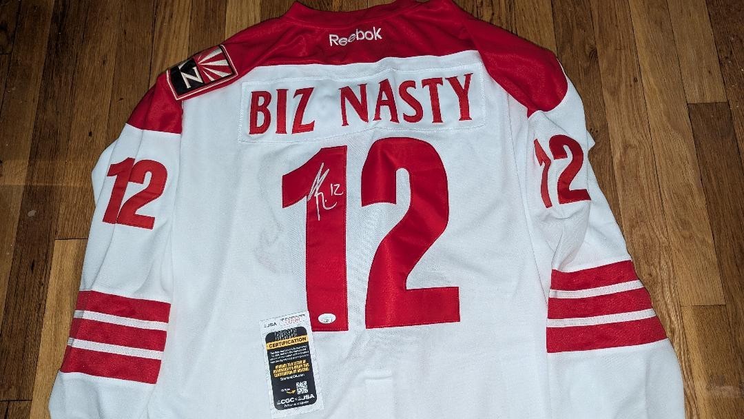 JUSTIN BRAZEAU Autographed Signed Boston Bruins Paul Bissonnette BIZ NASTY ARIZONA Phoenix COYOTES JERSEY JSA COA 