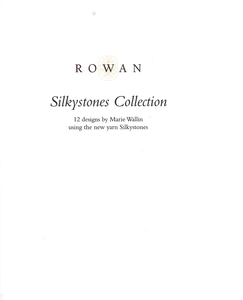 Rowan Silkystones Collection 12 Designs for Women by Marie Wallin Knitting - Image 3 of 4