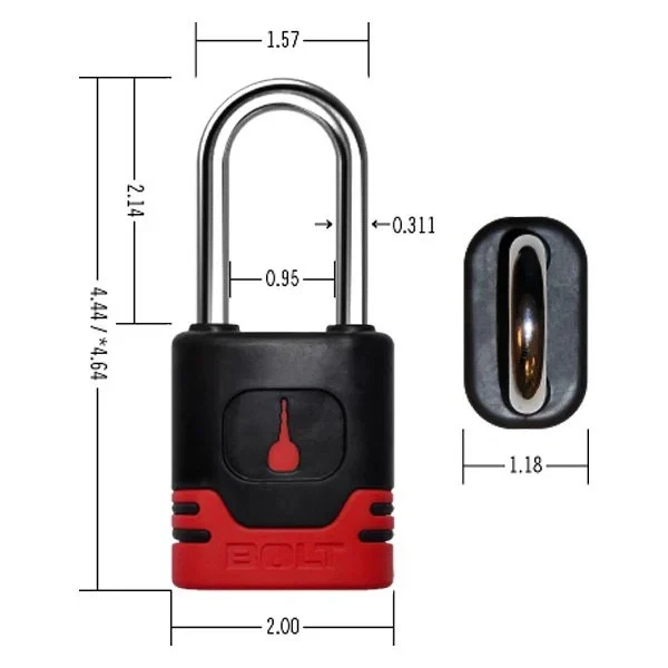 For Jeep Gladiator 2020-2024 Bolt Lock Padlock for Center Cut Keys Foto 2 de 4
