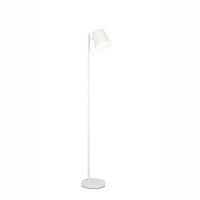 Led Stehlampe Standleuchte Leselampe Metall Weiß Smd Akkubetrieb H 125 Cm
