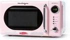 Countertop Microwave Oven with Easy Clean Interior - Retro Microwave with LED Di