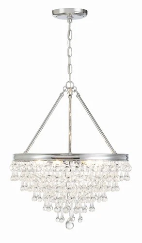 Crystorama Calypso 20" Wide Crystal and Chrome Chandelier - Picture 4 of 7