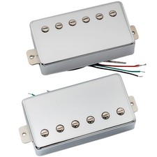 Artec VH59-CR Chrome Vintage Tone Alnico 5 Humbucker Pickups Set For LP Guitar
