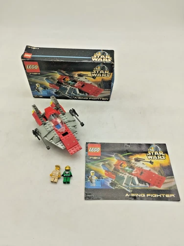 LEGO 7134 A-Wing Fighter Star Wars Vintage Retro Original Box 2000 Figures