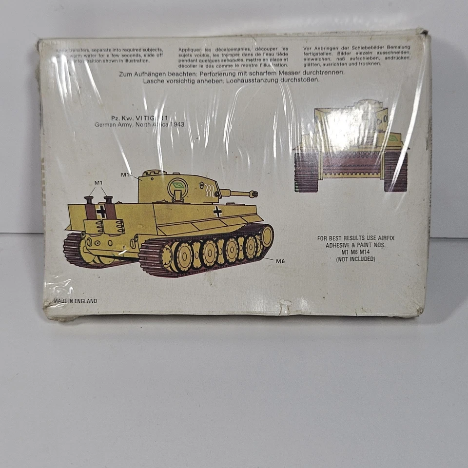 Airfix 61308-6 Vintage VI Tiger 1 Tank 1:72 Scale Plastic Model Kit Sealed Boxed - Image 3 of 4