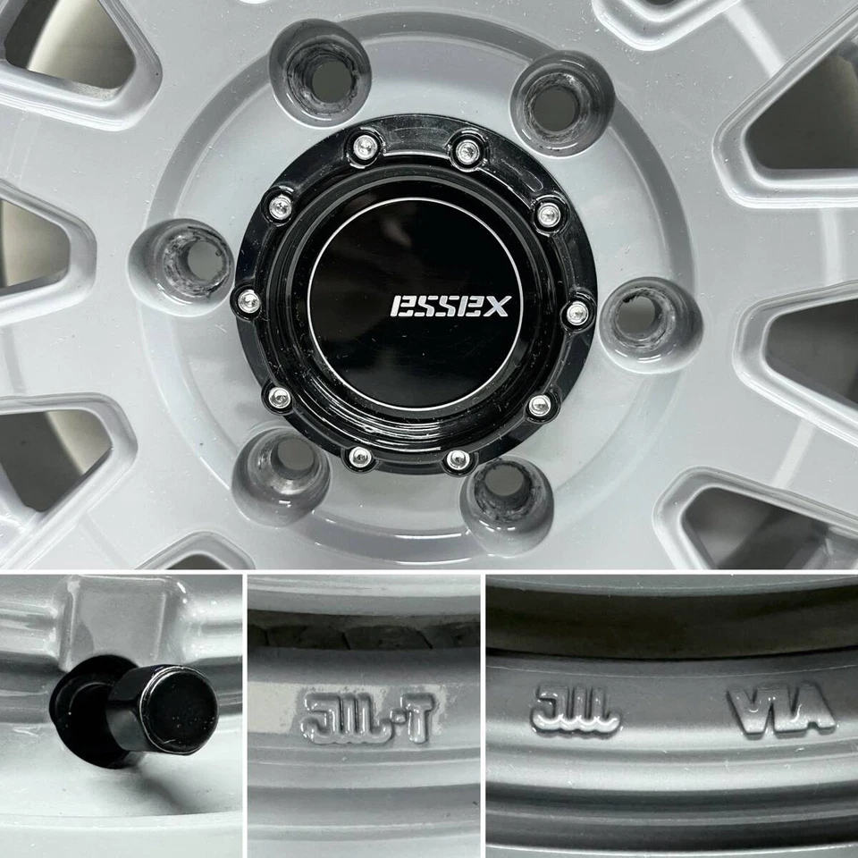 JDM Raro Color 2Libro ESSEX EX-16 Llantas Aluminio Gris 166.5J 6 Agujeros 1 Sin Neumáticos Foto 2 de 4