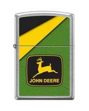 Zippo 2127, John Deere Design, Street Chrome Lighter, NEW