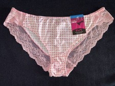 Maidenform Panty Bikini Second Skin Lace Tanga Cinched Back XL Nylon Underwear