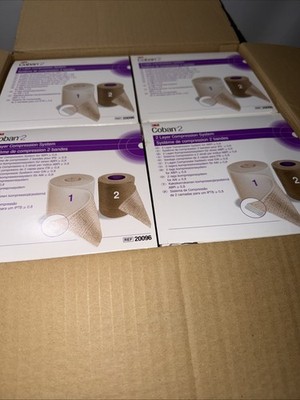 3M Coban 2 Layer Compression System REF 20096 Case of 8 Compression Kits