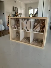 Wooden Puzzle Box w/ 6 Separate Puzzles - 3 Metal and 3 Wood Brain Teasers