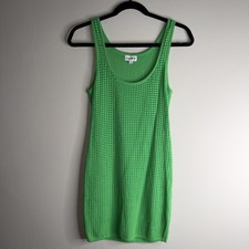 Revolve Superdown Green Talulah Knit Mini Dress NWOT Size Med Swim Coverup  Mesh