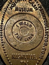 Johnny Cash Museum Nashville TN I Walk The Line Cu Elongated Penny #121867