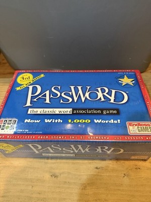 Password 3rd Edition Endless Games 2001 Word Association Game Family NIB Sealed
