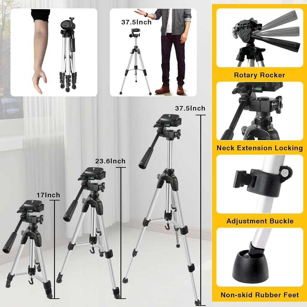 Laser Level with Tripod, 4x360° Self Leveling Laser Level, Green Line Laser 4...