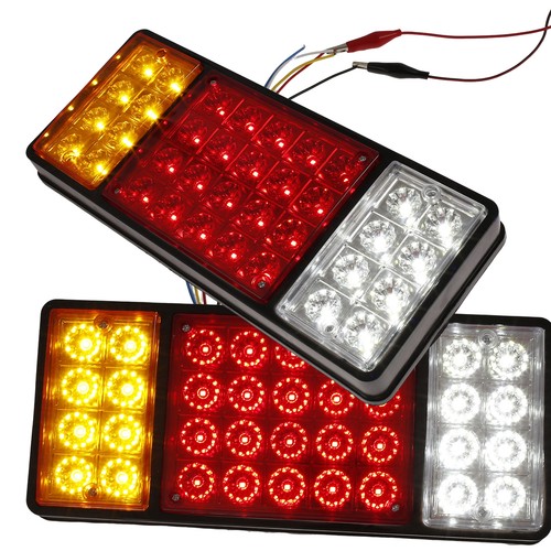 2Pcs LED Tail Light Trailer Light Waterproof 36 LED Trailer Stop Brake Faasy - Picture 10 of 12