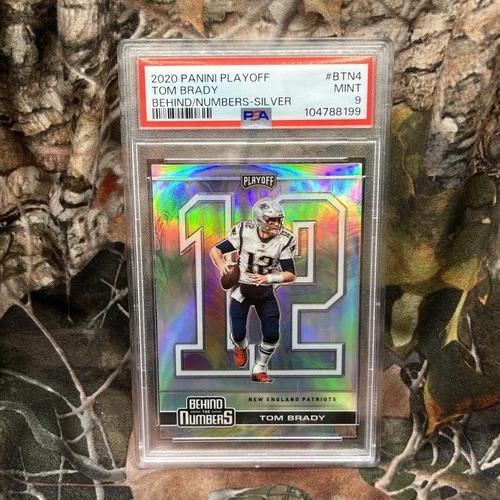2020 Panini Playoff Tom Brady Behind The Numbers Silver no.BTN4 PSA 9