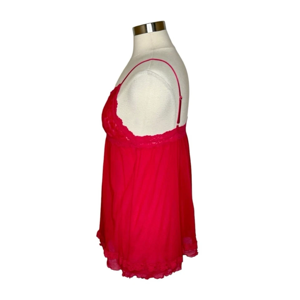 Mini Vestido Hanky Panky Vintage Rosa Encaje Chemise Para Mujer’s Mediano Foto 3 de 4