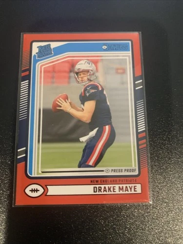 2024 Panini Donruss - Rated Rookie Drake Maye #379 Press Proof Red (RC)