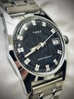 Vintage Timex Calendar Moire Men’s Watch 24550 02576 - Running!