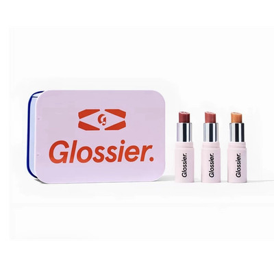 Glossier Lipstick Set Pony+, Villa+, Trophy Shades Gloss Stick
