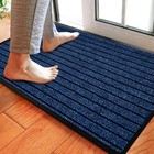 Non-Slip Rubber Door Mat Washable Indoor & Outdoor Entrance Rug for Home Office