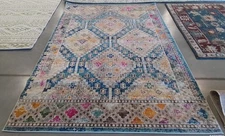 DBLUE / YELLOW 6'-0" x 9'-0" Back Stain Rug, Reduced Price 1172789084 MAD418N-6