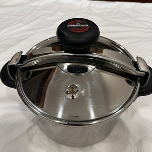 Vintage Magefesa Stainless Steel 18/10 Pressure Cooker Made In Spain Model 98