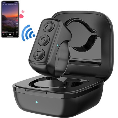 Bluetooth Turner Ring Fingertip Remote Control Compatible Phone Scrolling Page