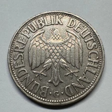 1959 Germany 1 Mark - Beautiful Coin - #B-065